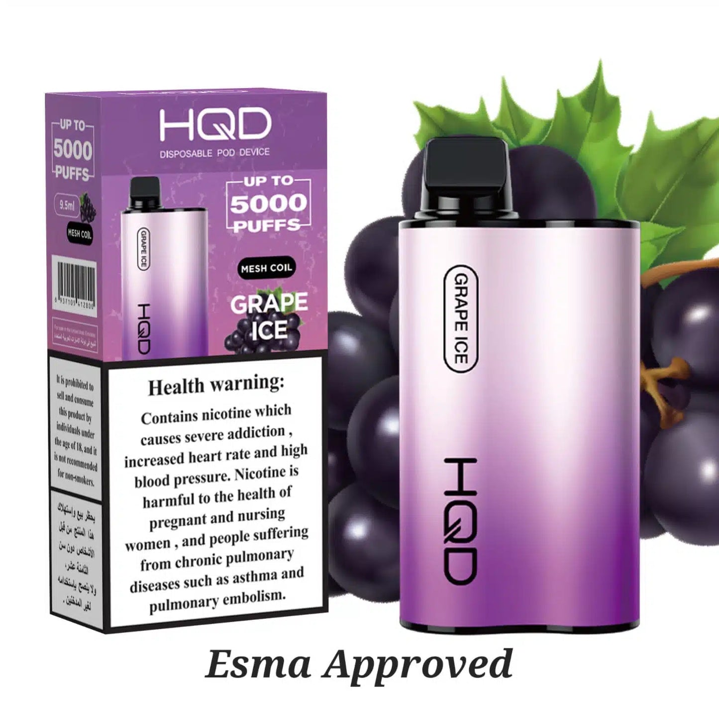 HQD Cuvie - Grape Ice
