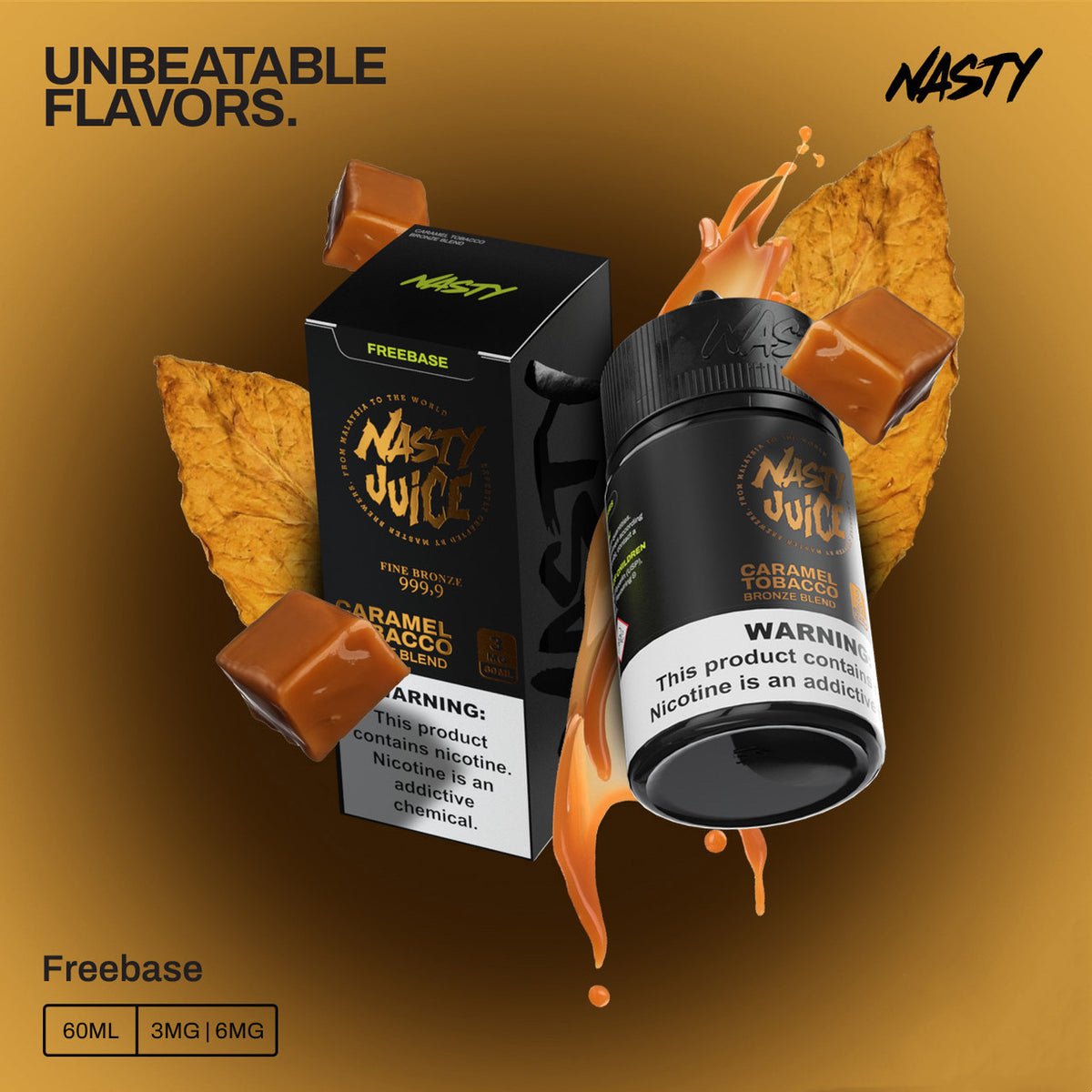 Nasty 3mg - Caramel Tobacco