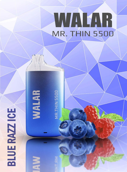 Walar Mr. Thin 5500 - Blue Razz Ice