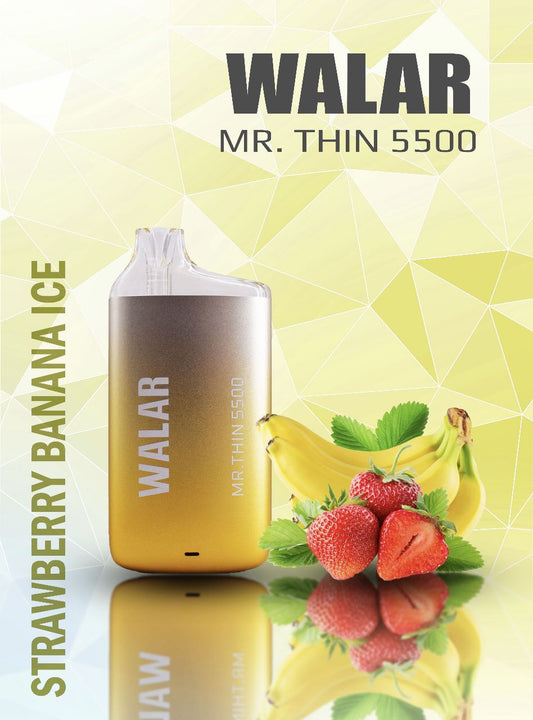 Walar Mr. Thin 6500 - Strawberry Banana Ice