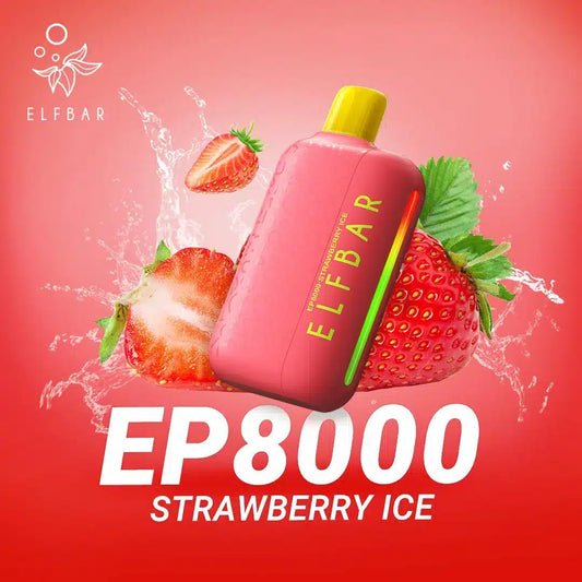 elfbar 8k 5%- strawberry ice